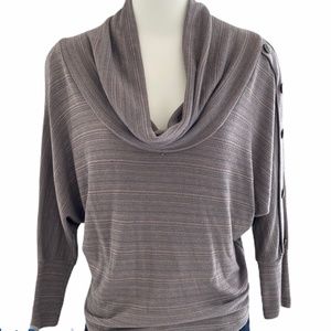 La Scala 3/4 Sleeve Brown Blouse